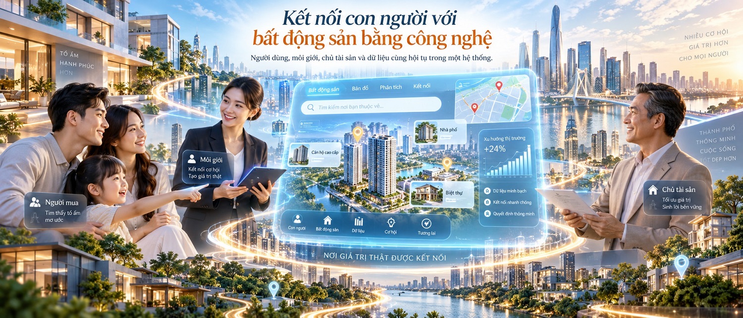 Kết nối con người với bất động sản bằng công nghệ
